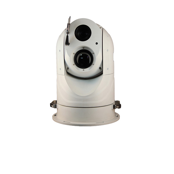 Gyroscope Stabilisation 2 Axis IR Thermal Imaging Dual Sensor Marine PTZ Camera
