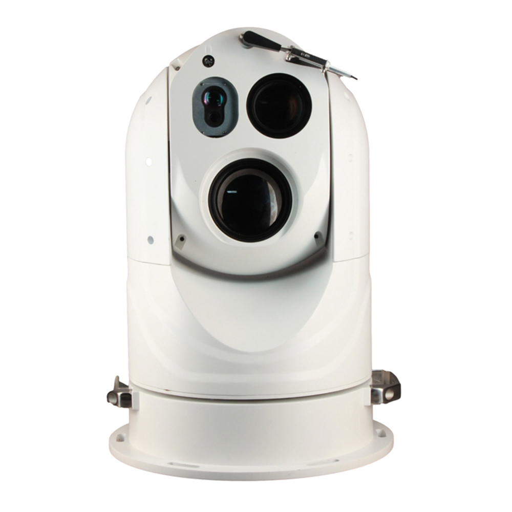 AI Enhanced Boat tracking and detection Multi-sensor thermal long range PTZ camera for boarder and coastal defense